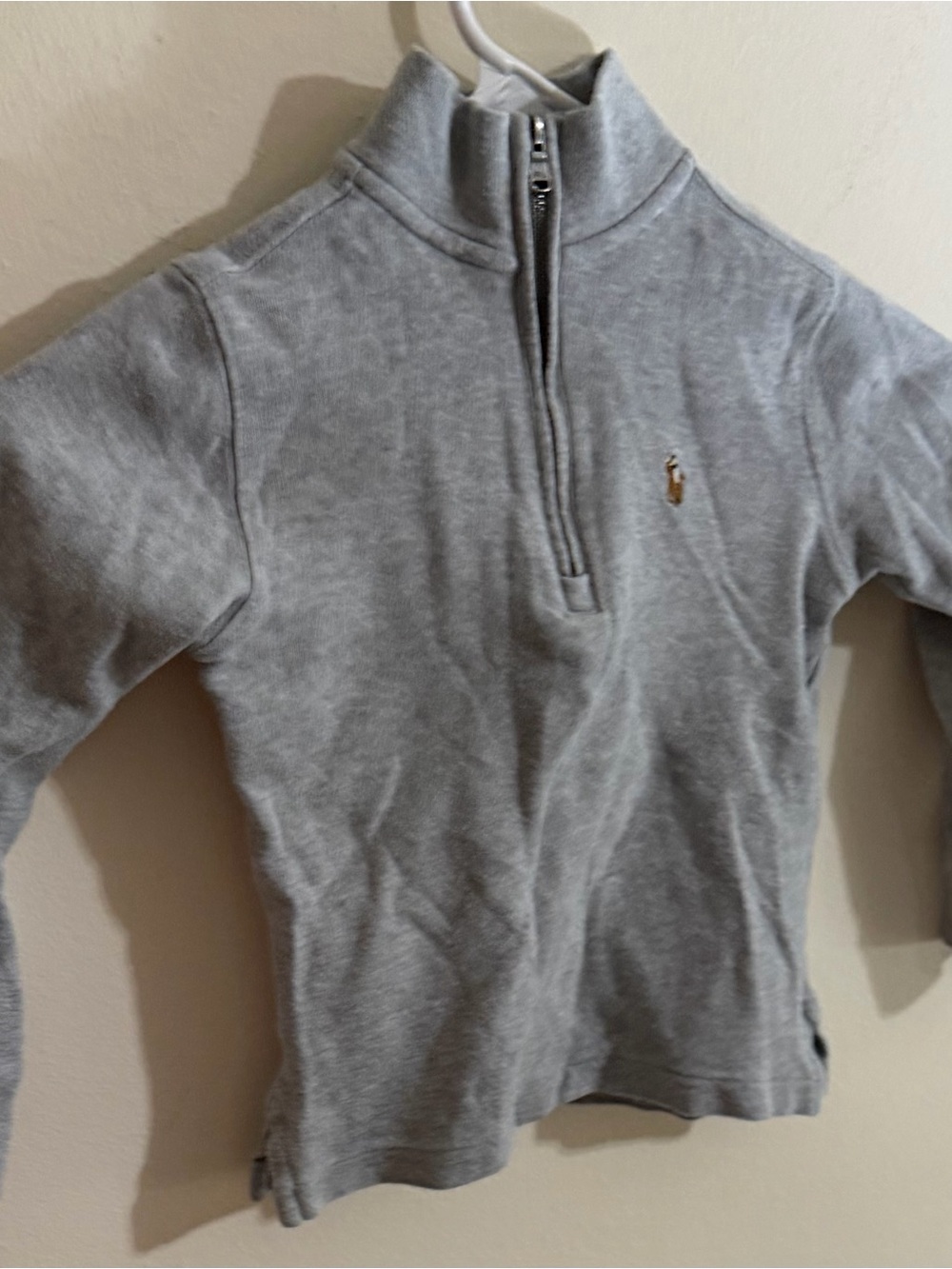 Polo Ralph Lauren Size 3t gray quarter zip shirt
